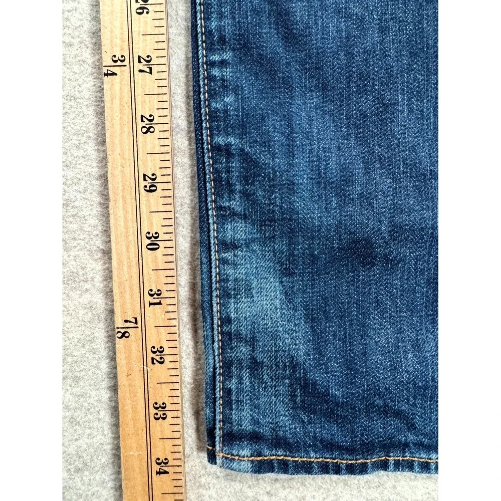 Levi's 501 Original Jeans Men 33x34 Blue Denim Button Fly Straight Leg Whiskered